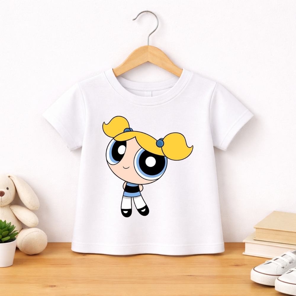 Camisa camiseta infantil menina Meninas super poderosas Lindinha feminina 100% algodão