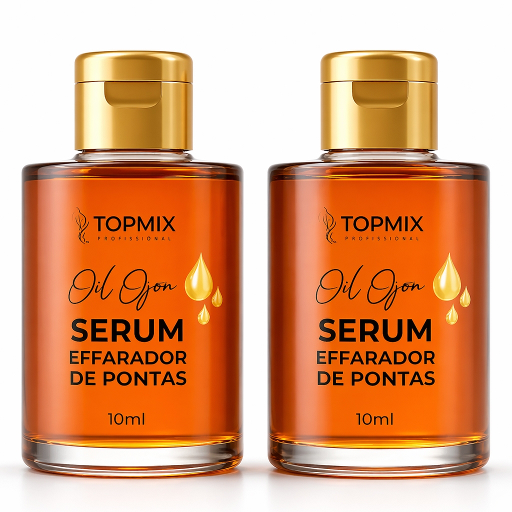 Kit 2 Óleos de Ojon Reparador de Pontas Topmix Profissional 10ml Nutrição e Brilho Fios Danificados