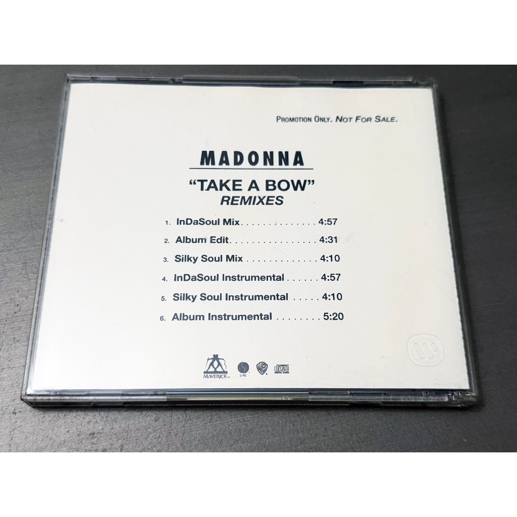 Madonna Take A Bow Promo Cd Single Usa 6 Remixes Raro!!
