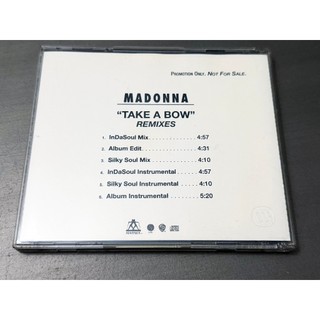 Madonna Take A Bow Promo Cd Single Usa 6 Remixes Raro!!