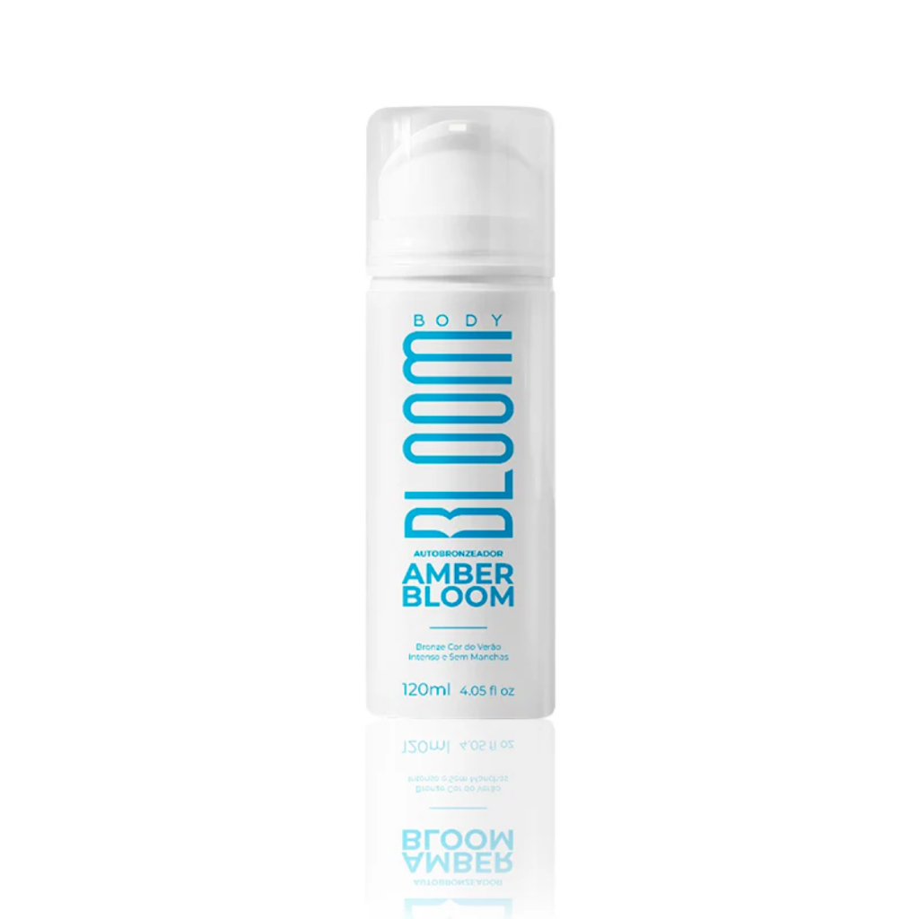Leite Autobronzeador Amber Bloom 120ml Bronzeado Natural Sem Sol Hidratante