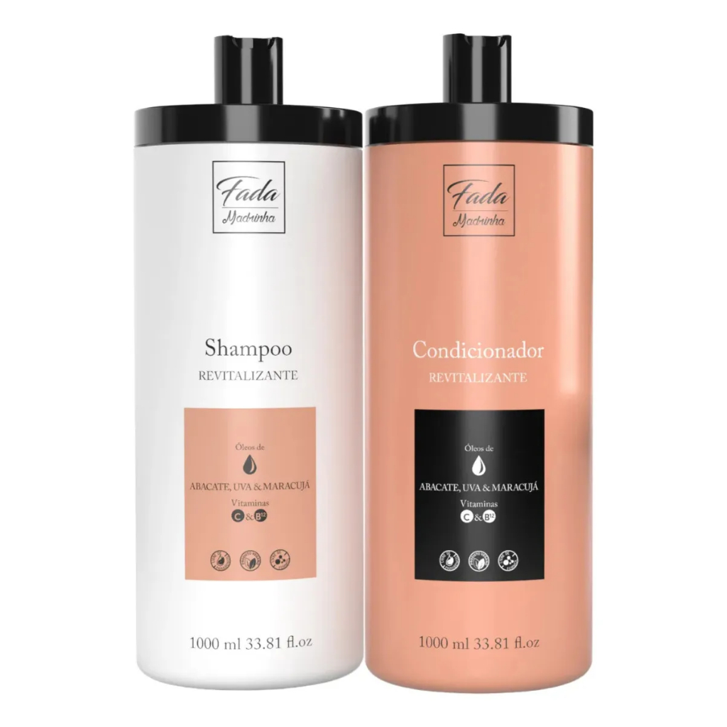 KIT FADA MADRINHA ABACATE & UVA – SHAMPOO E CONDICIONADOR 2X1L