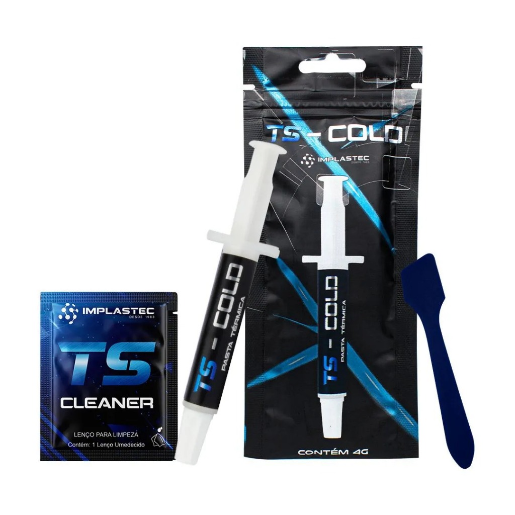 Pasta Térmica Ts-Cold 4g+Sachê Ts-Cleaner com Espátula