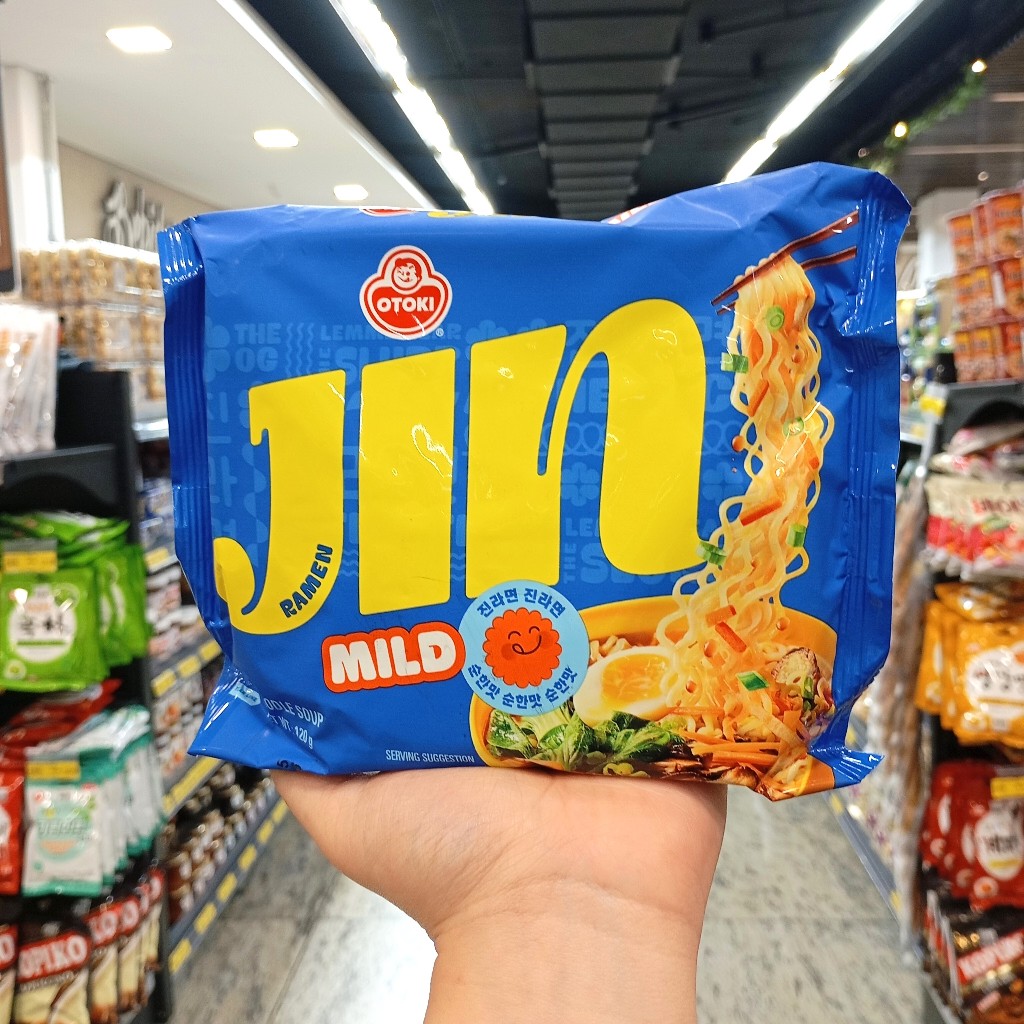 Macarrão Instantâneo Coreano Jin Ramyun Mild (Suave) 120g - Pacote