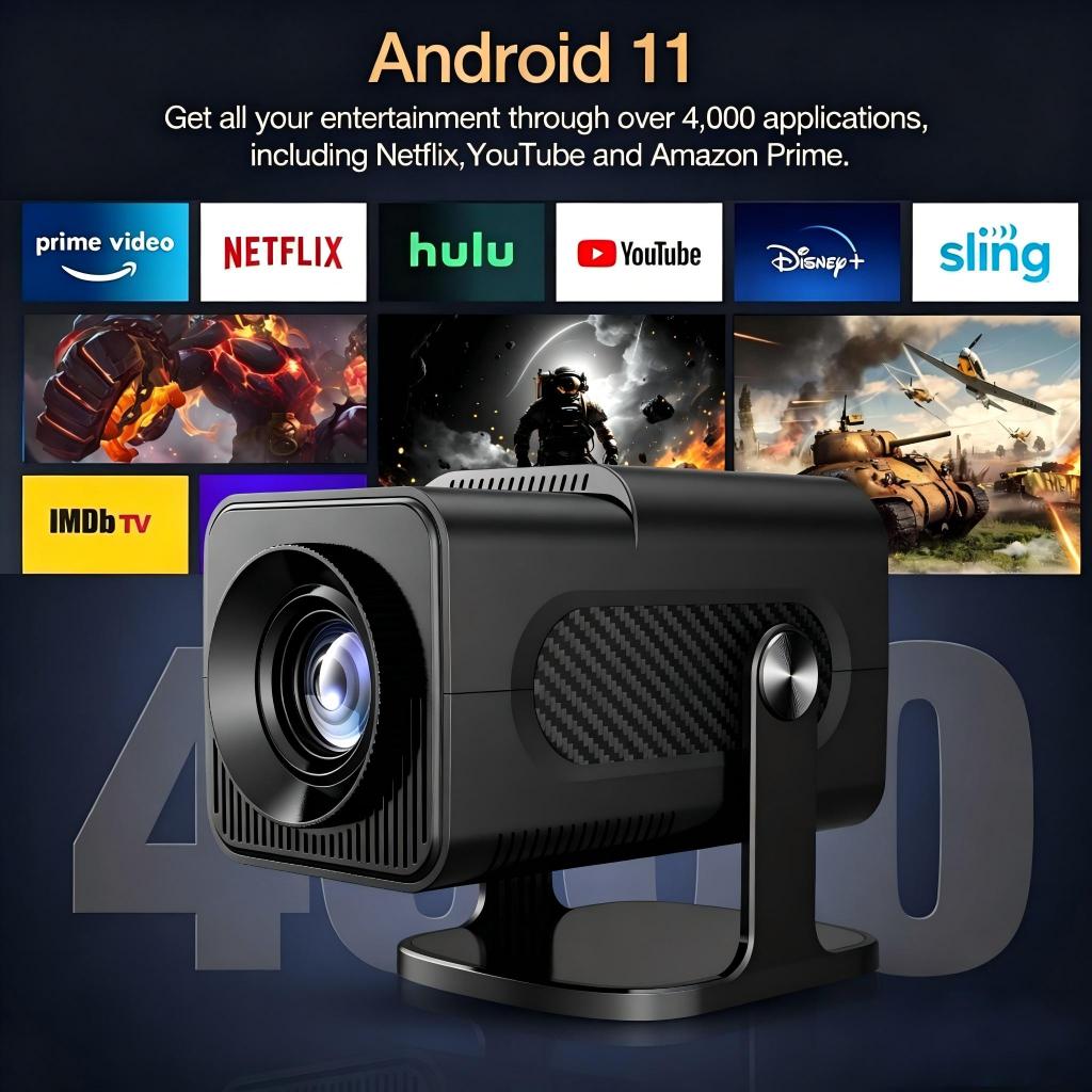 Atualizado Projetor Smart HY320/HY300 Android Full HD 1920x1080 Bluetooth Wi-fi