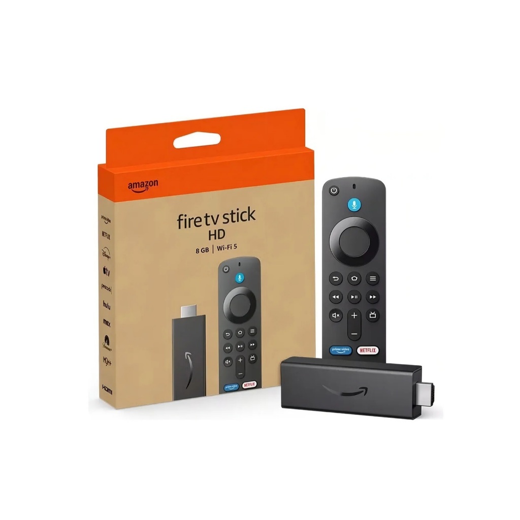 Amazon Fire TV Stick HD 4ª Gen Preto 8GB 1GB WIFI 5 2024
