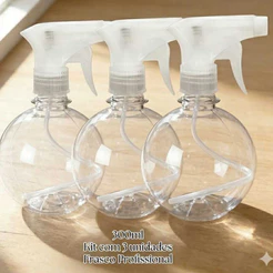 kit com 3 Frasco Borrifador Pulverizador Bolinha Pet 300ml Spray