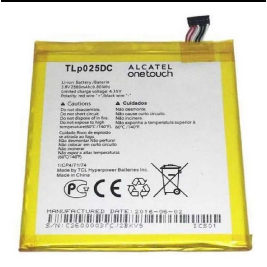 FLEX CARGA BATERIA ALCATEL PIXI 4 -0.6-8050E - TIP025C