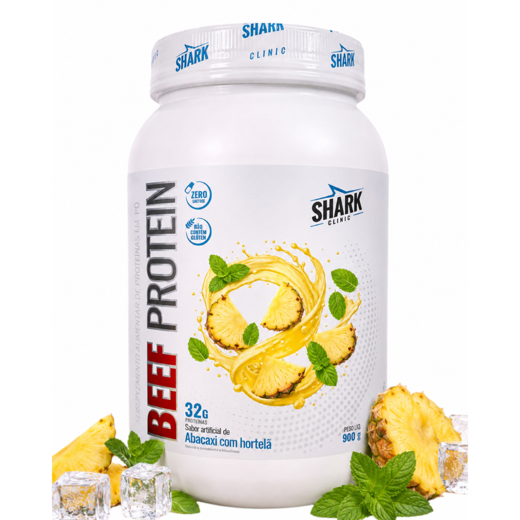 Beef Protein 900G - Sabor Abacaxi Com Hortelã