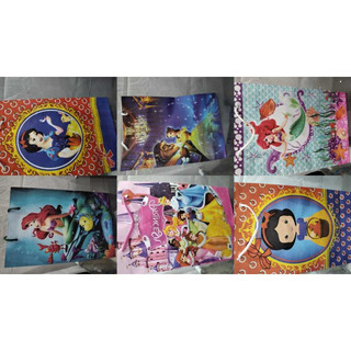 sacola de Papel 25 x 17 cm Tema Princesas com 10 unidades bolsa surpresa lembrança festas sacola
