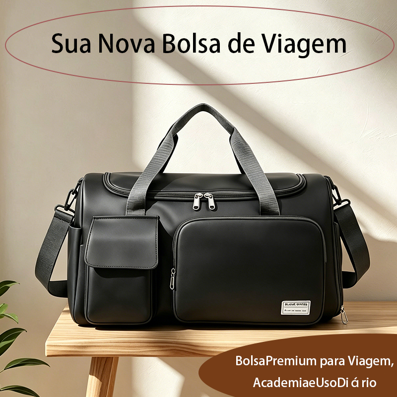 Bolsa Mala de Viagem Multifuncional | Grande Capacidade, Resistente à Água e Super Durável, Design Ergonômico, Leve