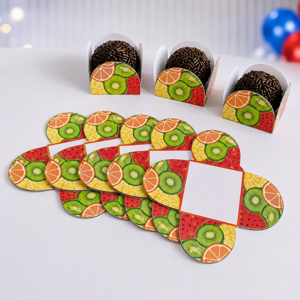 Forminha de Doces Frutinhas Quitanda Personalizada no Tema /Lembrancinha de Festa /Aniversário
