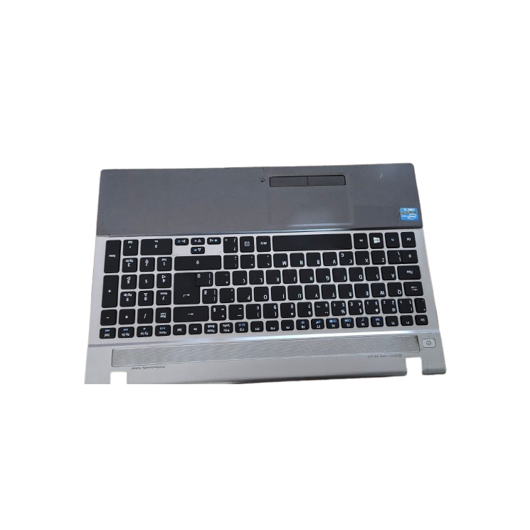 CARCAÇA TAMPA DO TECLADO + TOUCH PAD NOTEBOOK ACER V3 571 CINZA