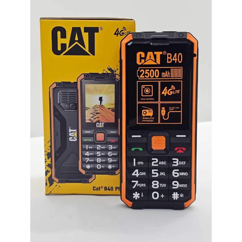 Celular Antigo Cat B40 Simples Para Idosos Com Laterna Radio 4g