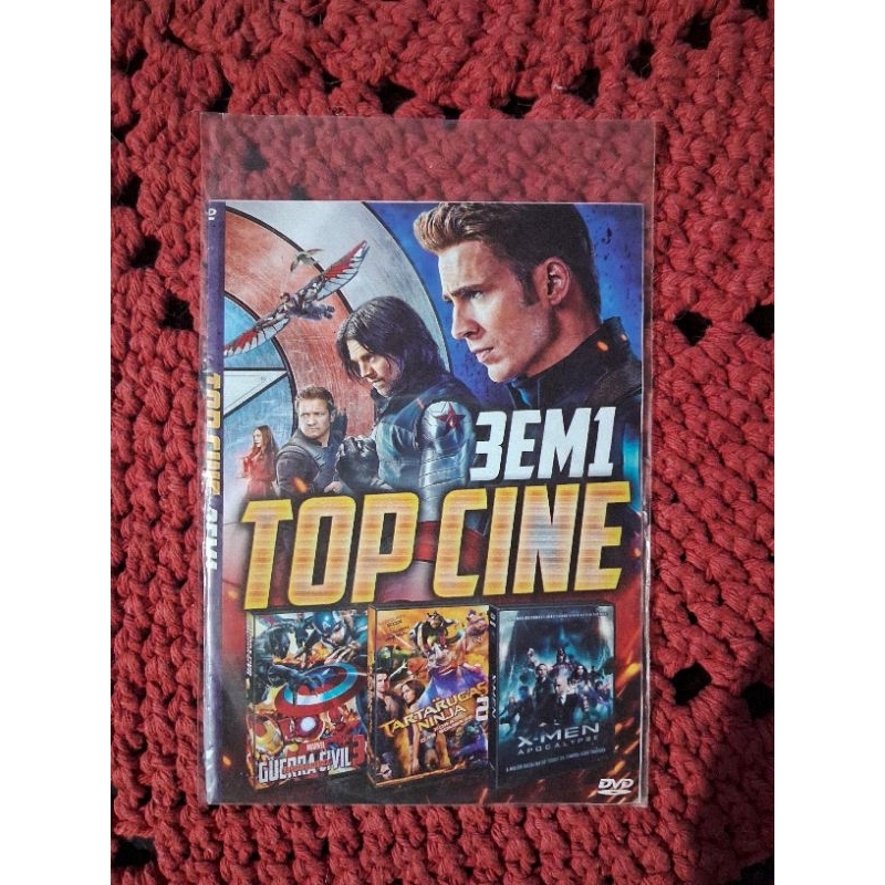 Top Cine 3x1 Capitão América/tartarugas ninjas/X men