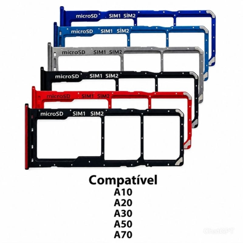 Gaveta de Chip Samsung A10 / A20/ A30/A50 /A70
