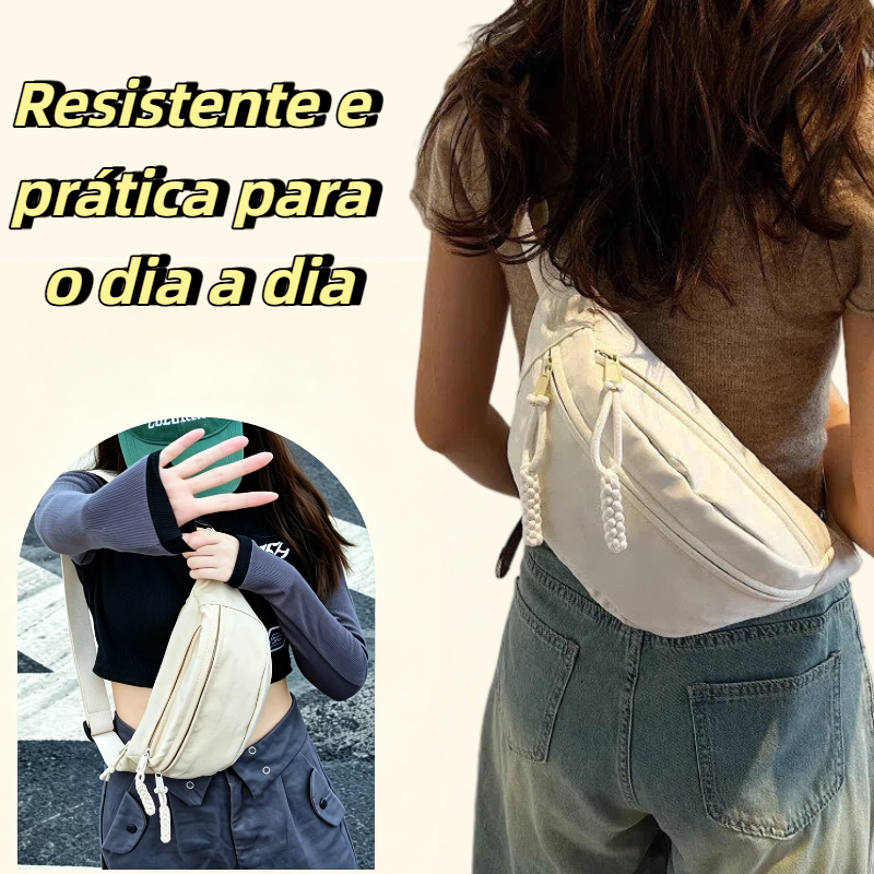 Bolsa de peito feminina, bolsa transversal casual leve, bolsa de ombro esportiva, mochila de trabalho masculina