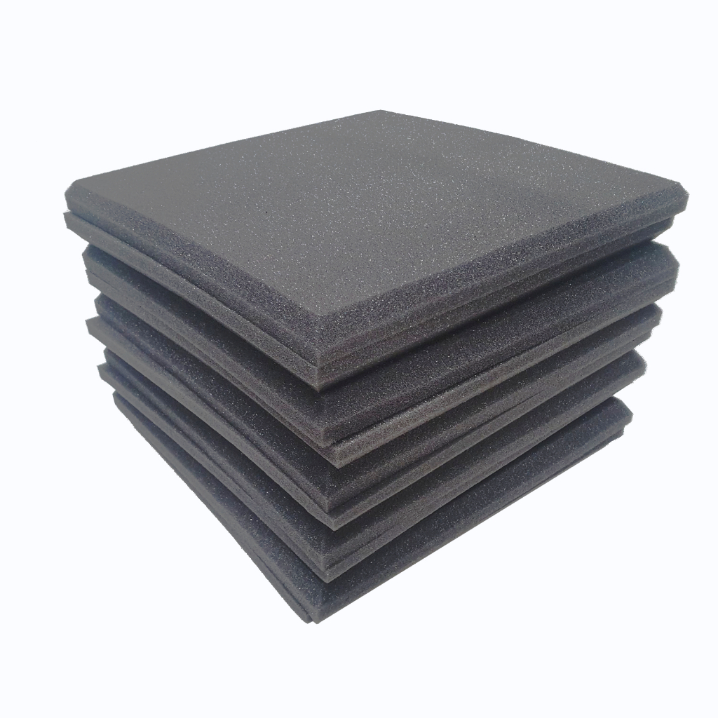 Espuma Acústica Lisa 06 Placas - 50x 50x 4 cm Antichama