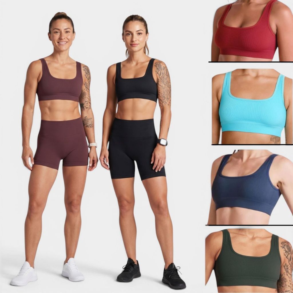 Top Lupo Sport Seamless Basic Canelado Feminino Original