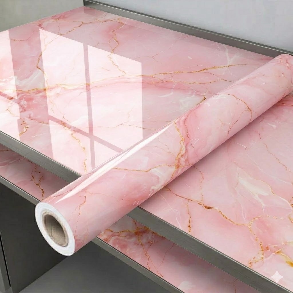 Papel de Parede Floral Mármore Autocolante Varios Modelos 3 Metros Cozinha Banheiro Quarto Sala