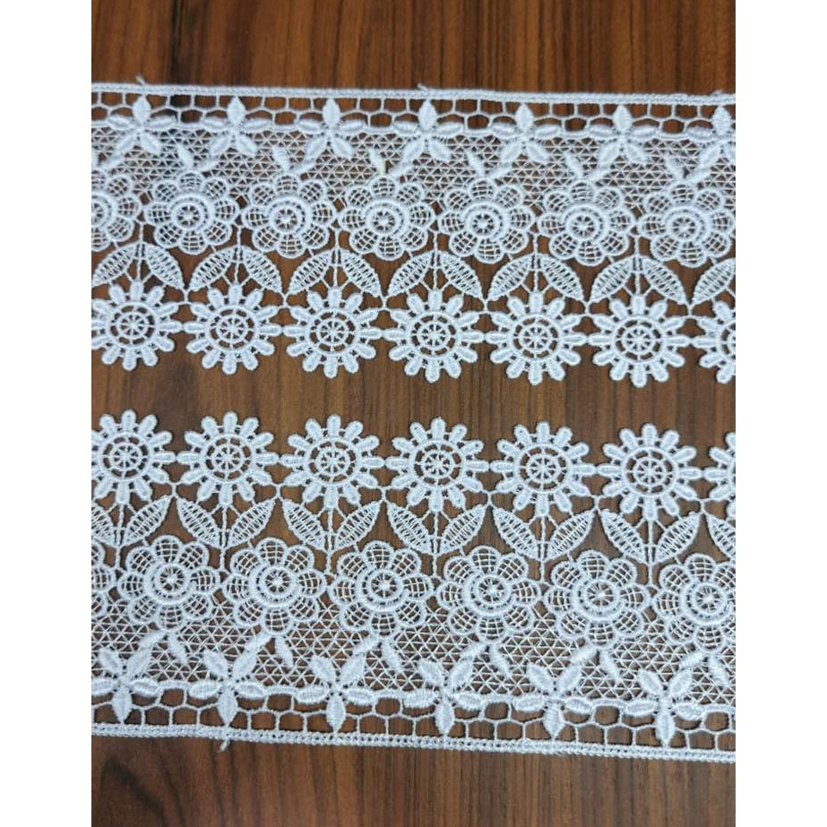 Renda Guipir RL53 13,7m x 8,1cm – Branco | Acabamento, Moda, Artesanato — imagem 2 de 2