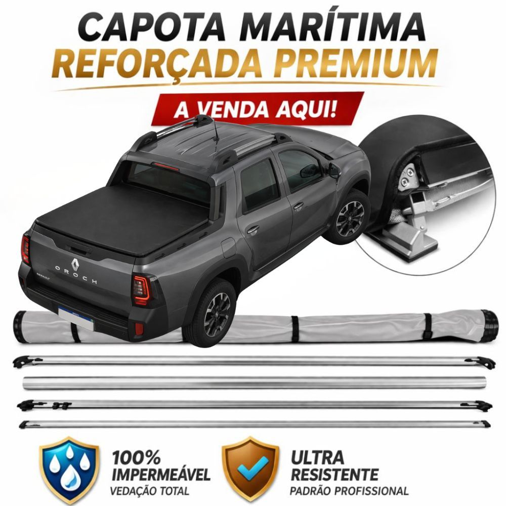 Capota Marítima Oroch 2024 / 2025 e 2026 - Lona e Suporte Reforçados, Fácil Instalação + TREK