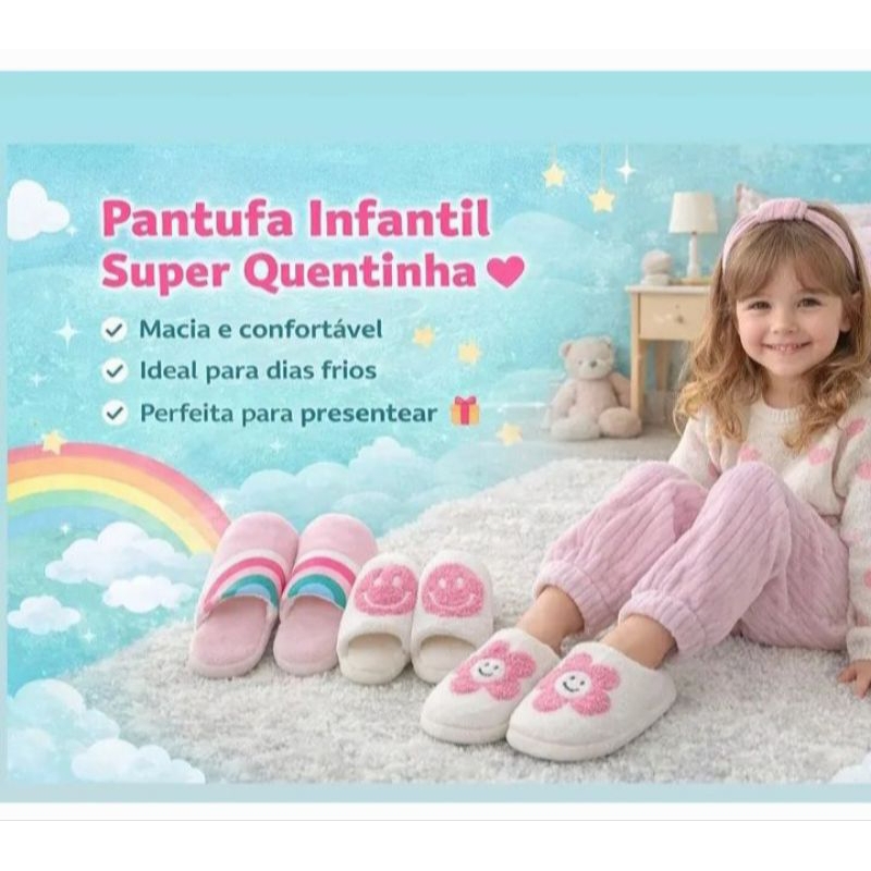 Pantufa Infantil Super Quentinha