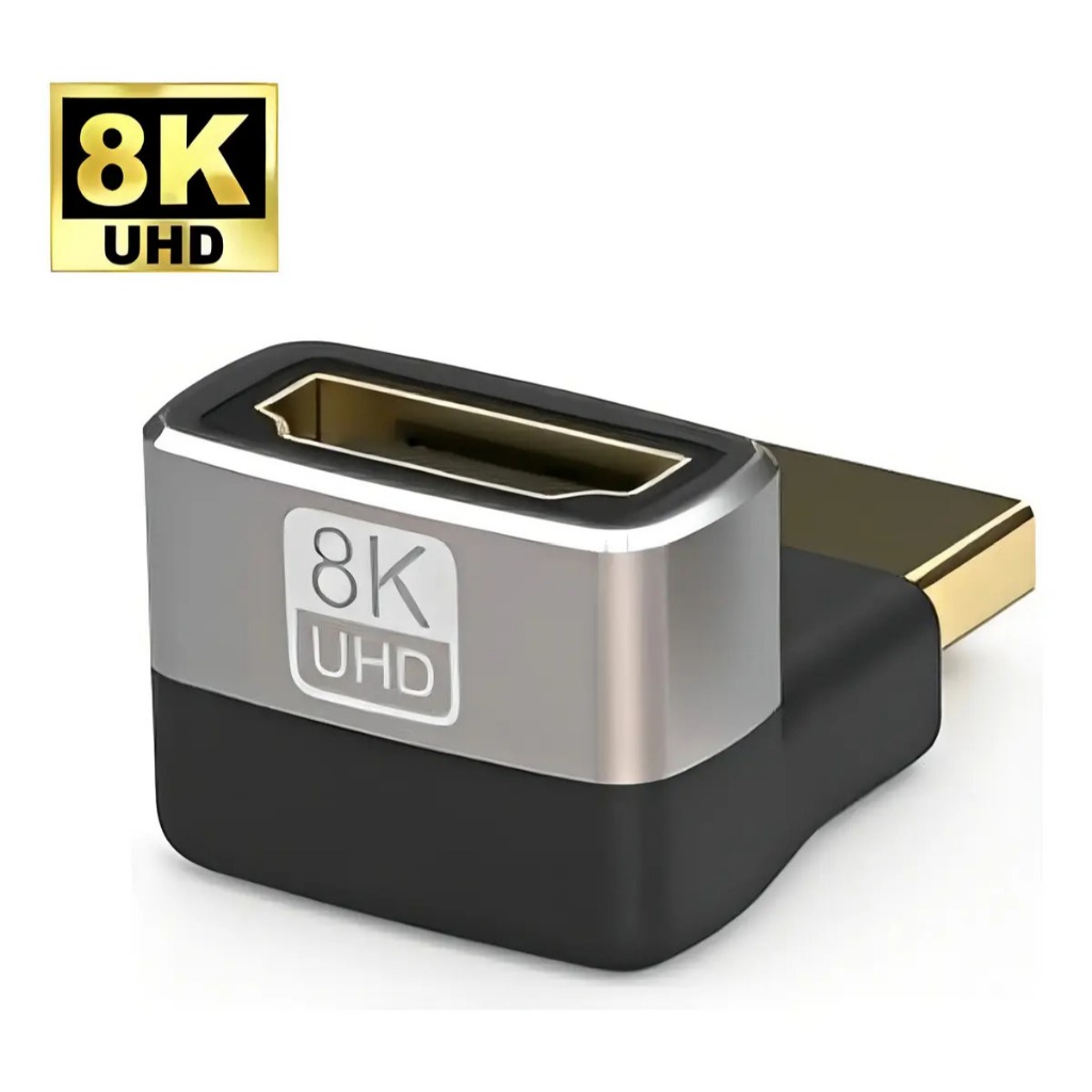 1/3/5 Adaptador Hdmi em L 8k Uhd 2.1 270 Graus  8gb Angulo Reto Macho x Femea SOMENTE UP 270