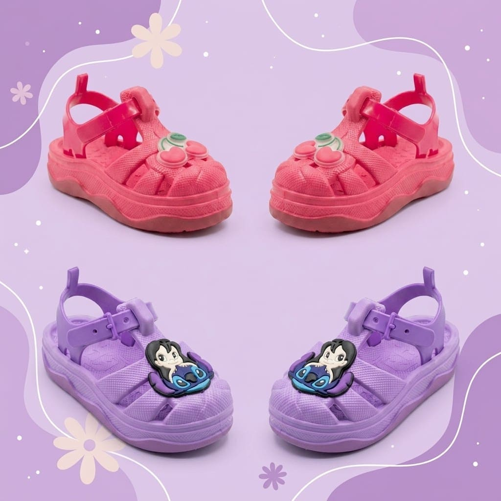 Kit 2 Sandálias Infantil Menina Baby Leve Confortável Antiderrapante Lançamento Especial
