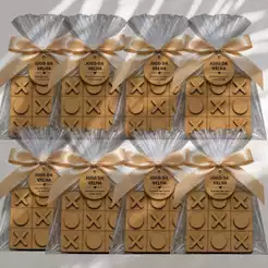Kit 30 Jogos da Velha com Tabuleiro em MDF 10x10 Brinquedo/Presente/Lembrancinha com embalagem