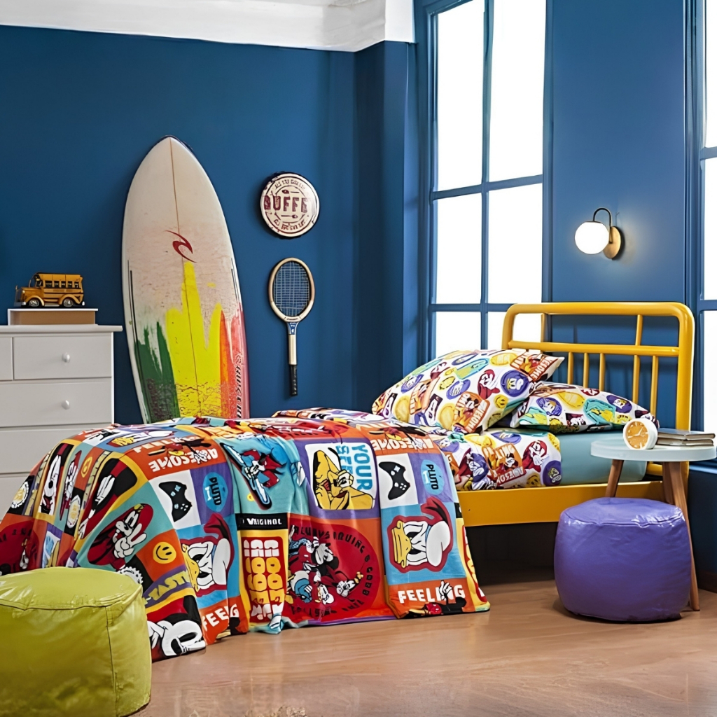 Manta Solteiro Estampas Coloridas Personagem Disney Infantil