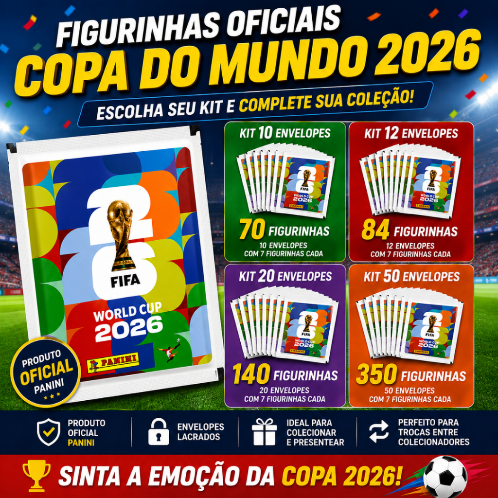 Figurinhas Copa Do Mundo 2026 Panini Original Kits Variados