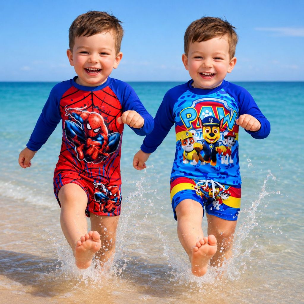 Blusa Térmica Infantil +Sunga Kit Praia Criança Oferta