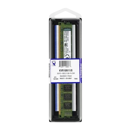 Memória RAM Kingston 8GB DDR3 1600MHz - KVR16N11/8WP