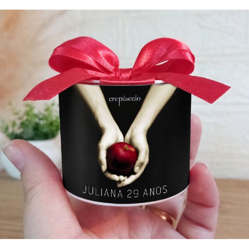 Tubolata Crepúsculo 5x6cm personalizada _ Lembrancinha Crepúsculo aniversário