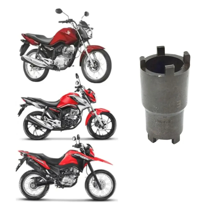 CHAVE BOMBA ÓLEO CASTELO DUPLA PEQUENA 20/24mm TITAN/KS/ES/FAN 125-150-160/NXR 125-150-160 BROS/CRF 230/CBX 200/BIZ 100