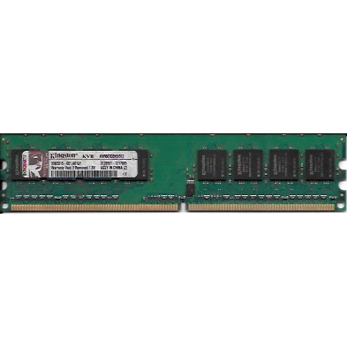 Pente de memória RAM DDR2 de 512 MB & 667 MHz Kingston® KVR (KVR667D2N5/512) p/ computador desktop