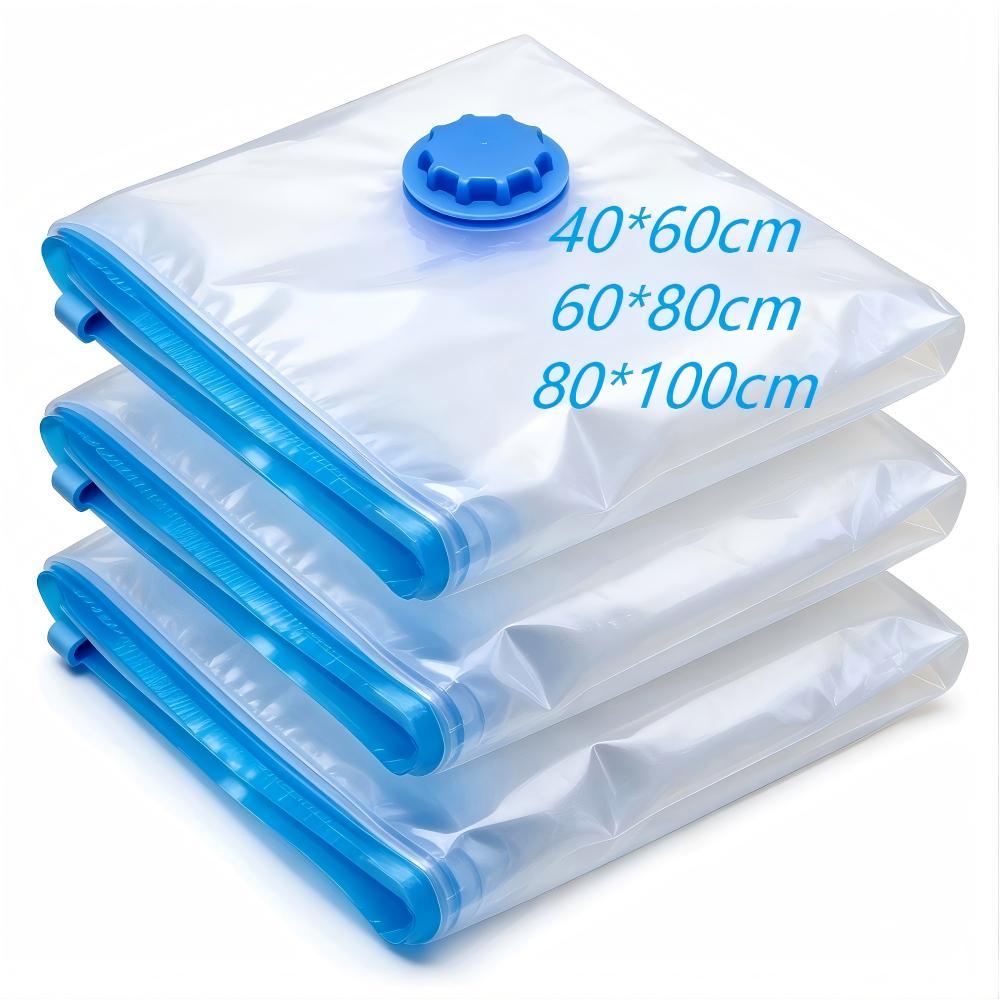 Kit Saco a Vácuo com Bomba Organizador para Roupas, Edredom e Cama Ideal para Viagem e Mala