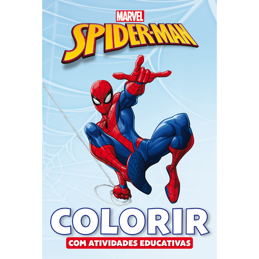 Livro de Colorir Atividades Educativas Marvel Spiderman