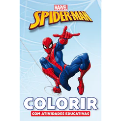 Livro de Colorir Atividades Educativas Marvel Spiderman