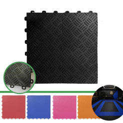 KIT 10 Peças Piso Modular Estrado Automotivo Fechado 30x30cm | Direct Borrachas