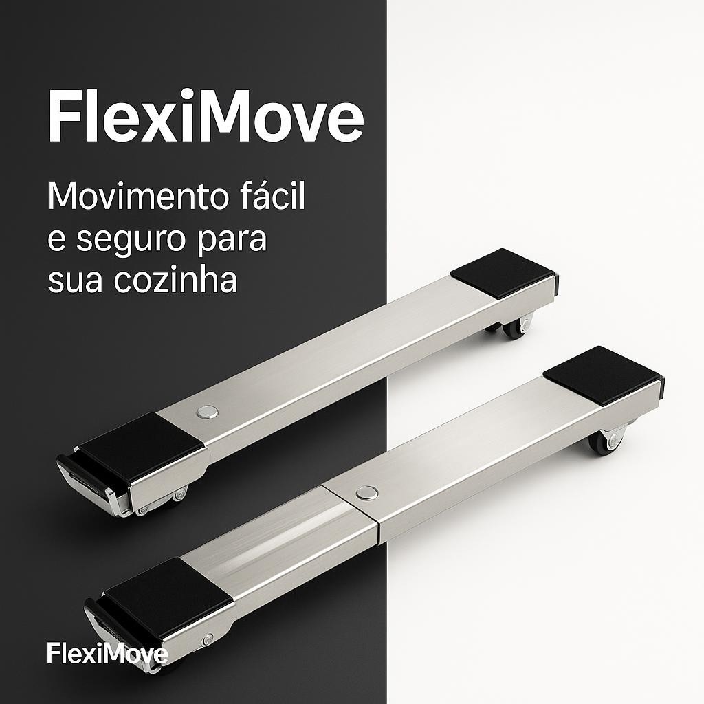 Suporte De Base com Rodinha Ajustável Carrinho Para Geladeira Fogão e Máquina