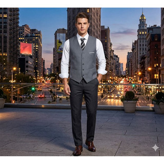 Colete Social Masculino Com regulagem em Oxford premium