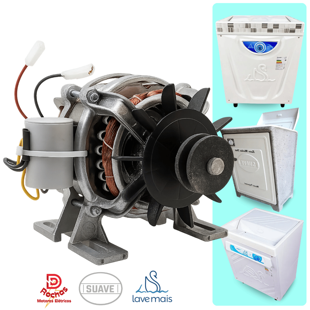 Motor Tanquinho Cimento AZ 8 a 13kg 127v 220v Forte Para Tanque de Cimento Reposição - S1/D2/H5