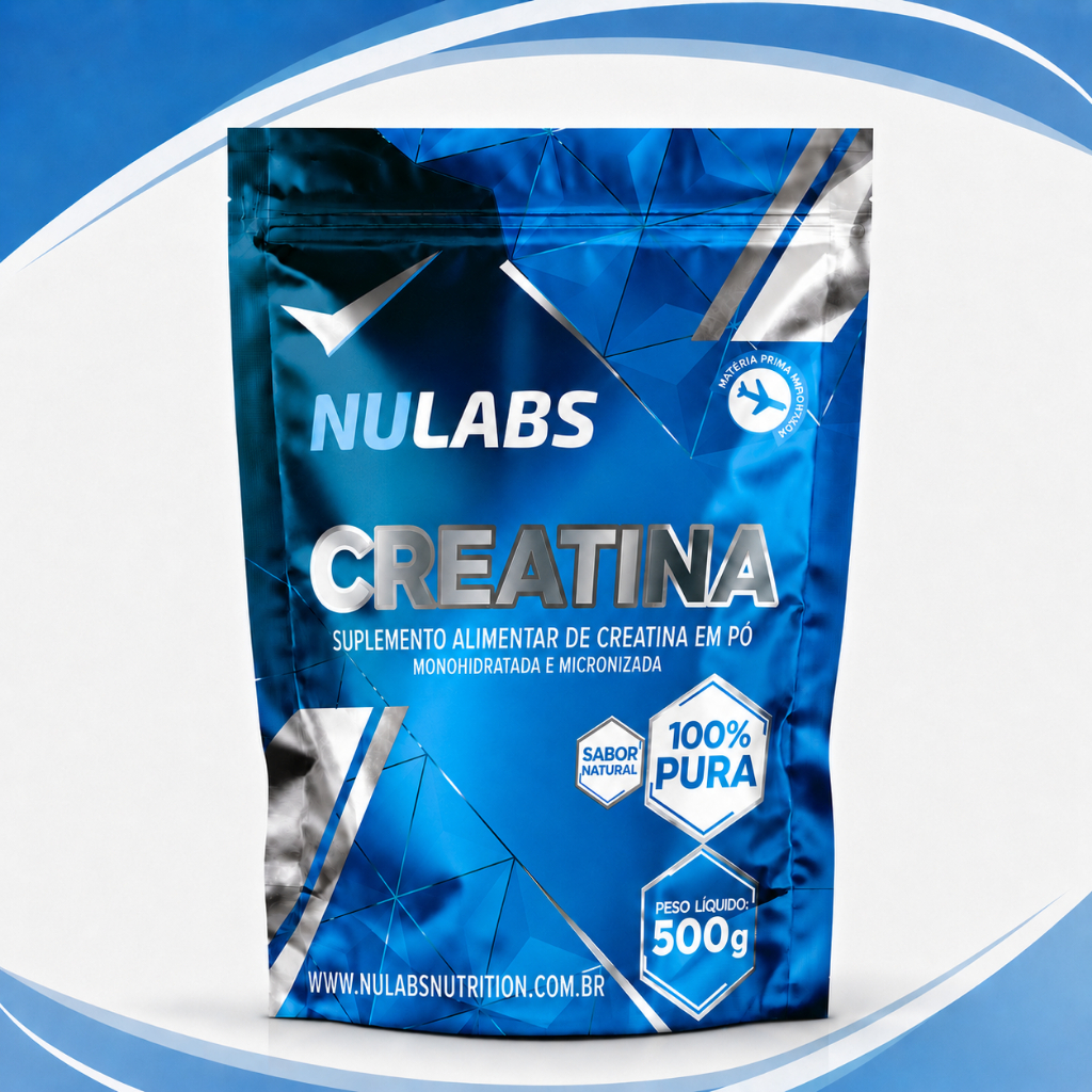 Creatina Monohidratada Micronizada 100% Pura Em Pó Importada 500g Para Treino Musculação Academia Hipertrofia CrossFit