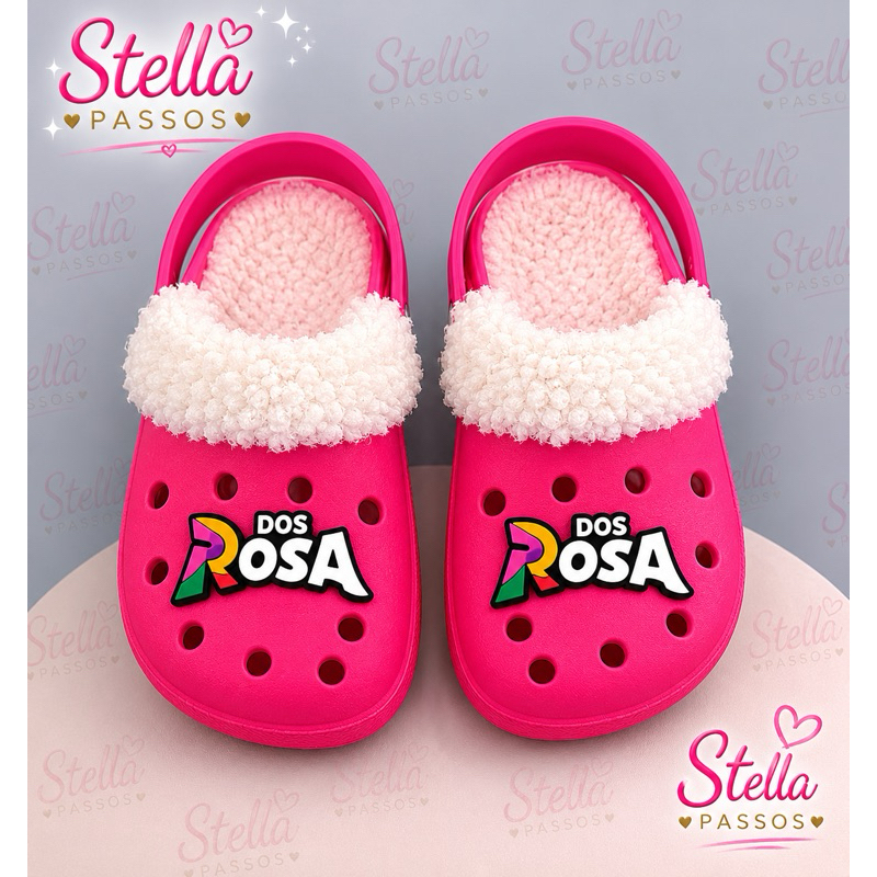 Sandália Pantufa Dos Rosa