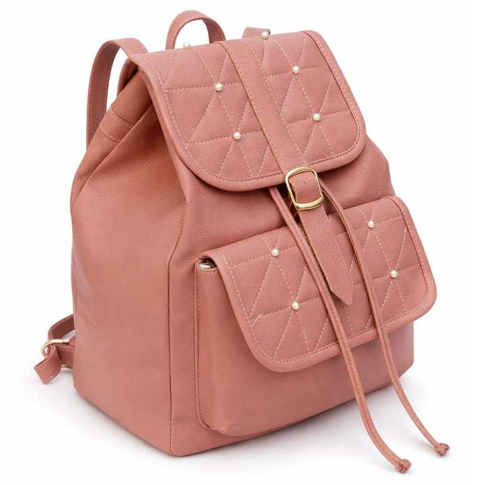 Mochila Feminina  de Couro Para Notebook Linda Moderna Escolar Facultad