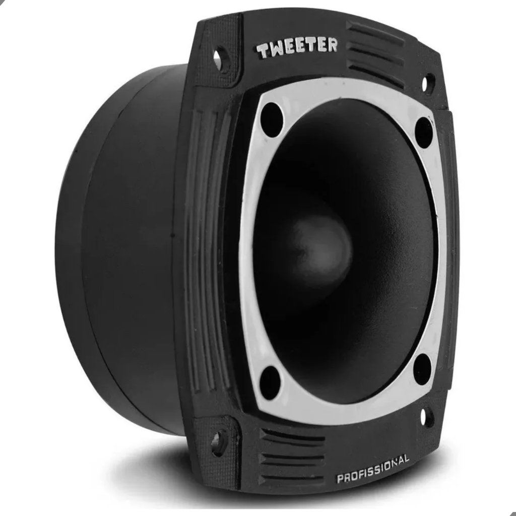 Super Tweeter MusicAll ST304 8 Ohms 125w Tuiter som automotivo preto