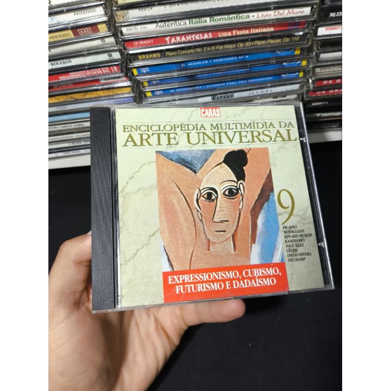 CD ENCICLOPÉDIA MULTIMÍDIA DA ARTE UNIVERSAL - CARAS - 9 CD Usado conservado - REF:CD 3264