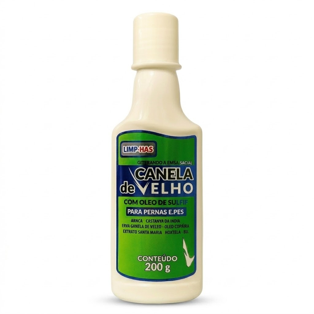 Gel Creme De Massagem Canela De Velho 200g Limp-Has Lahas Relaxante Corporal